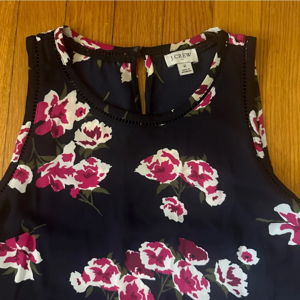 J. Crew ladder trim sleeveless shell